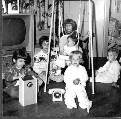 Vintage photograph 1961 - photograph, tv