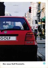 Catalogue Brochure VW Golf Ecomatic 08/1993 Allemagne / Deutschland