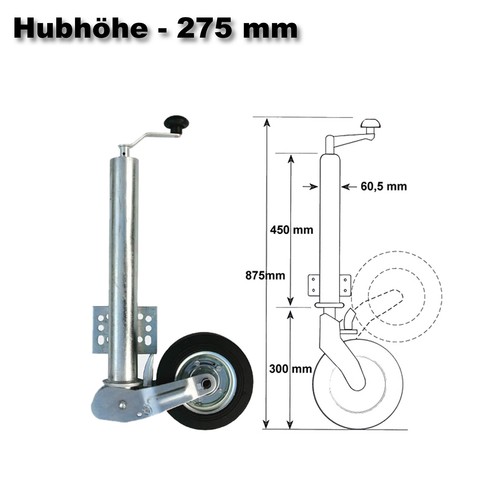 Roue jockey remorque - jockey,