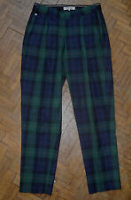 Pantalon BONOBO 36/38 écossais marine vert foncé so british