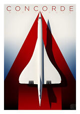 CONCORDE AIR FRANCE -  AFFICHE