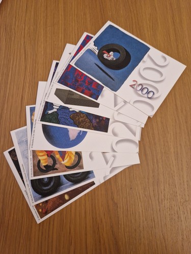 Lot cartes vœux michelin - 8,