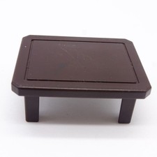 40324 Playmobil Petite Table Basse Marron Rayée sur le dessus