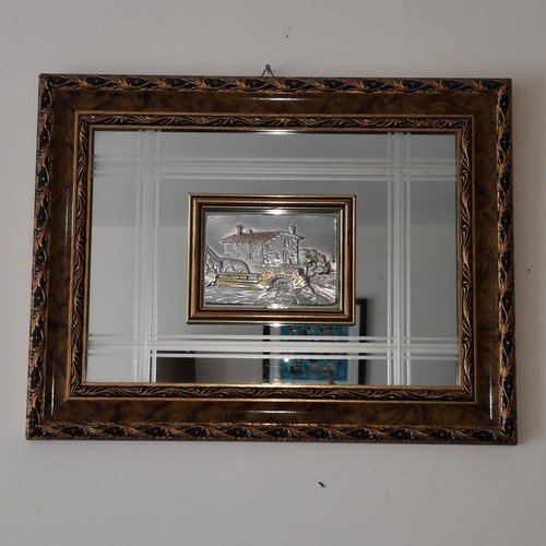 Miroir tableau vintage scène - tableau,