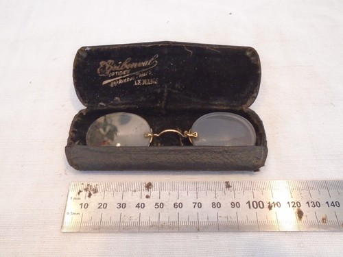 Ancien lorgnon binocle etuit - ancien,