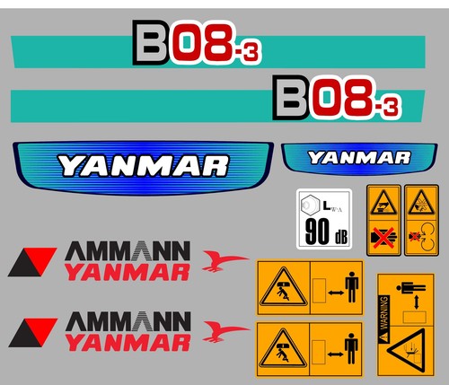 Yanmar b08 mini - mini, decal