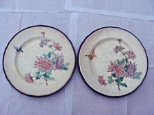 DEUX ASSIETTES A DESSERT EMAUX