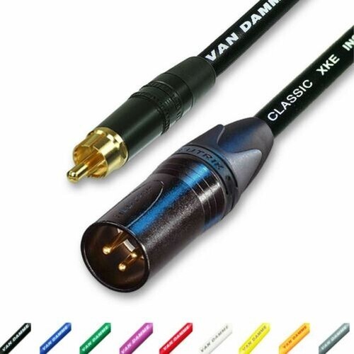 Doré rca mâle xlr - mâle,