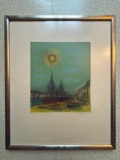 Lithographie encadrée de Jean