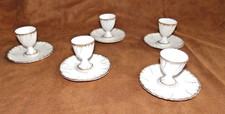 Coquetier En Porcelaine De Sarreguemines / lot de 5