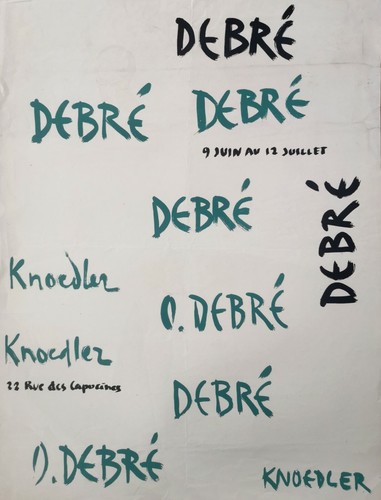 Olivier debré affiche - olivier,