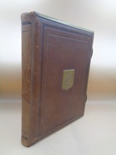 Ancien album photos vide Cuir