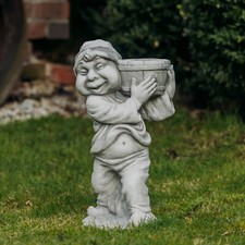 Gnome avec jardinière
