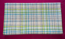 Tissu ancien coton /lin  écossais  larg 140 cm x H 170 cm réf C605