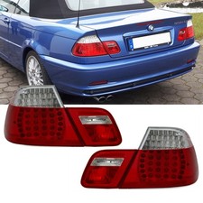 Feux Arrière LED Rouge Blanc pour BMW E46 Cabriolet 99-03 Facelift Design PH2