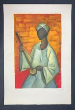 Louis TOFFOLI "Le musicien du Caire" Lithographie signée et numérotée