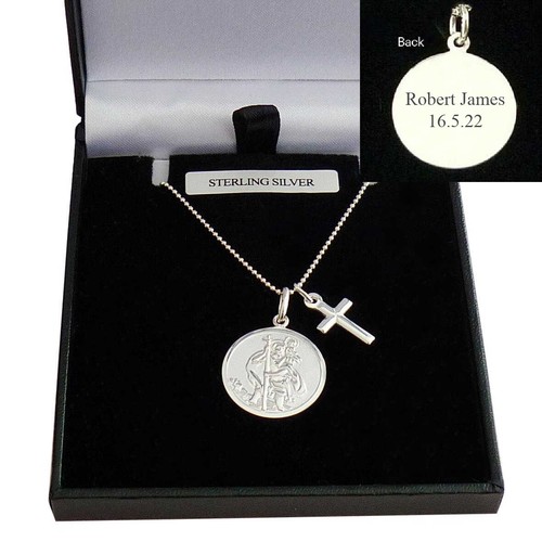 Collier saint christophe avec - collier,