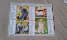 Calendrier des postes almanach - calendrier,