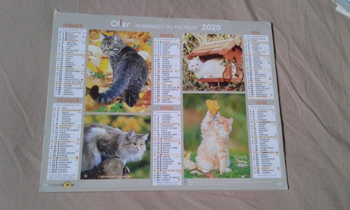Calendrier des postes almanach - des,