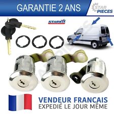 KIT 3 BARILLET SERRURE PORTE AVANT ARRIERE LATERALE PARTNER 1 BERLINGO 1 96-08