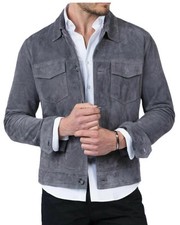 Chemise camionneur en cuir