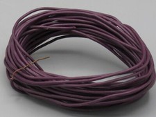 Bobine de fil électrique rigide 0.2 mm2 environ mauve
