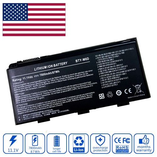 Battery for msi megabook - battery,