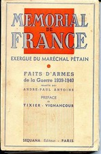 MEMORIAL DE FRANCE - Exergue