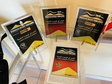 Lot de 4 trophée Verre