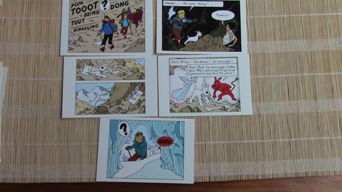 Tintin herge cartes postales - herge,