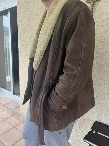 Manteau homme aviateur cuir - manteau,