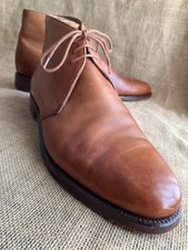 Bottes chukka en cuir marron Crockett & Jones x Brooks Brothers taille UK 9/U...