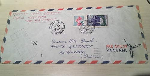 Lettre timbre 1er liaison - lettre,