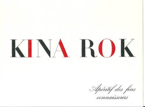 Publicite kina rok aperitif - kina,