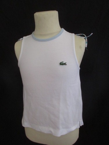Débardeur lacoste blanc - lacoste,