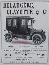 PUBLICITE AUTOMOBILE DELAUGERE
