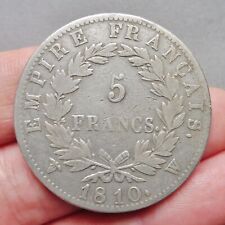 Napoléon Ier - 5 Francs - Revers Empire - 1810 W  Lille