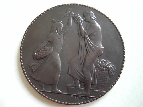 Belle médaille bronze - , 67mm