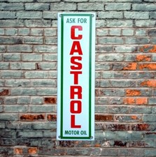 Plaque émaillée CASTROL huile automobiles enamel sign emailschild