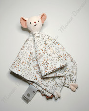 Doudou Plat/Mouchoir Lange Souris Rose Blanc Orange Coeurs Feuilles - Vertbaudet