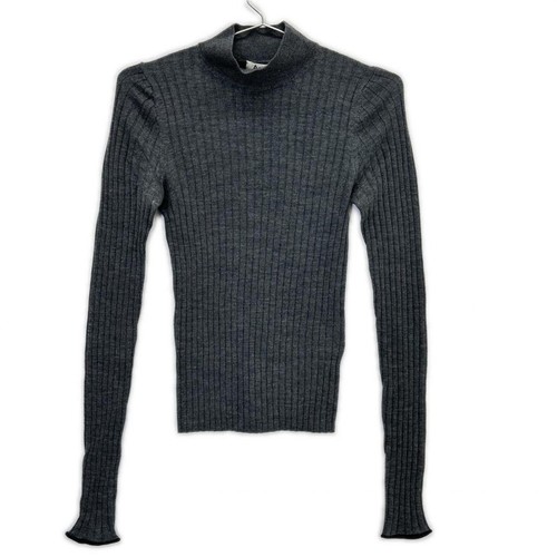 Pull gris côtelé - , femme