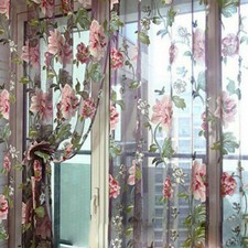 2.5m Floral Tulle / Voile