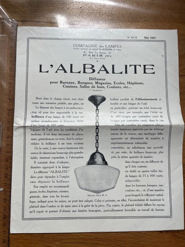 Catalogue albalite 1927 pub - catalogue,