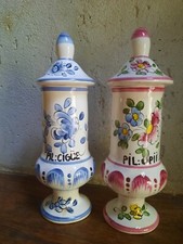 POTS A PHARMACIE EN FAIENCE