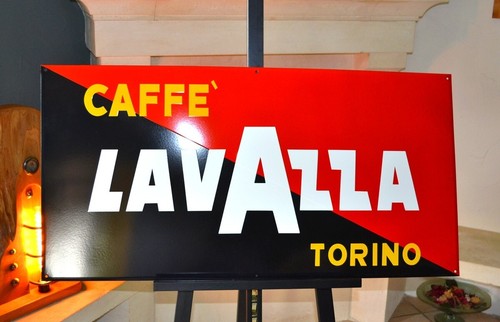 Plaque émaillée cafe lavazza - plaque,