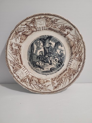 Assiette ancienne expédition