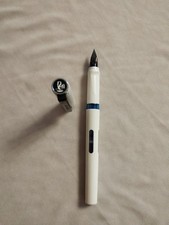 VINTAGE PELIKAN Blanc PELIKANO FOUNTAIN PEN S/S F NIB WEST GERMANY RARE