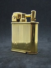 LANCEL Briquet essence Plaqué or lighter petrol Feuerzeug
