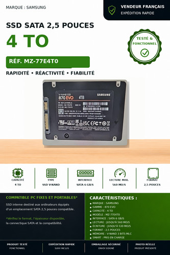 Ssd samsung 870 - 870, evo