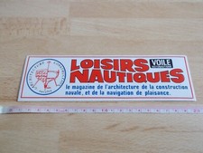 Autocollant Magazine LOISIRS NAUTIQUES - Voiles motonautisme